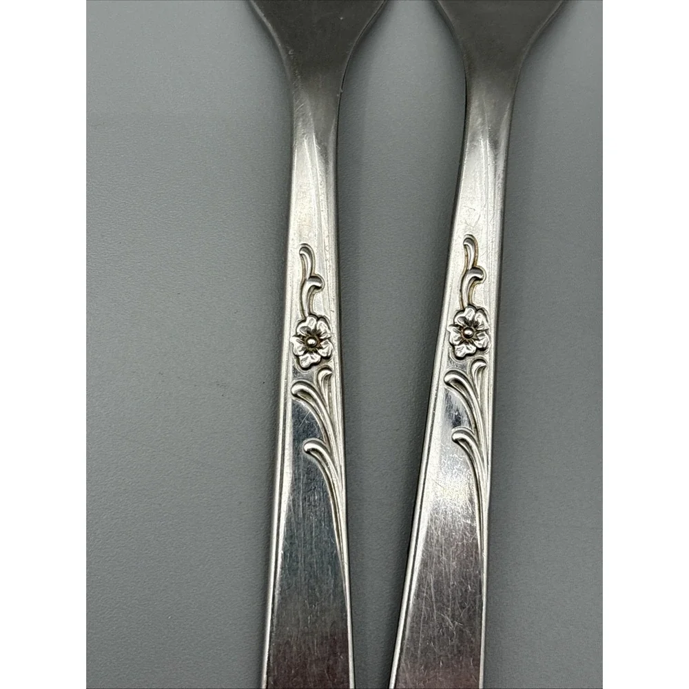 Vintage Oneida Spice Pattern 21 Pc Flatware Floral Fork Spoon Butter‎ Knife